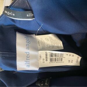 Navy one shouldered dress